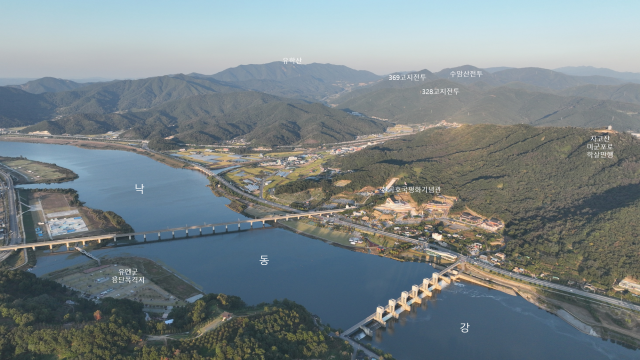 6·25전쟁 최대 격전지로 꼽히는 다부동 전투는 국가존망의 위기를 극복하기 위해 구축한 최후의 저지선이었다. 칠곡호국평화기념관에서 바라본 다부동 전투 현장. 새경북 드론피아 제공