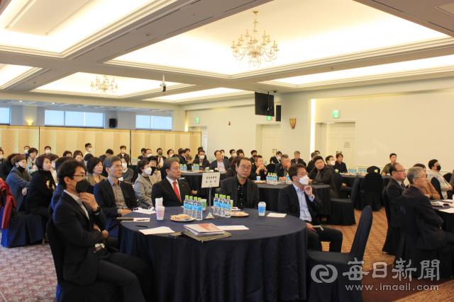 21일 경산상공회의소가 개최한 제12회 경산CEO 포럼 조찬 세미나 모습. 경산상의 제공