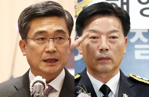 서욱, 김홍희. 연합뉴스