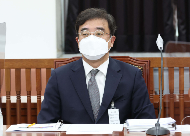지난달 28일 서울 여의도 국회에서 정보위원회 전체회의에서 조상준 국가정보원 기조실장이 자리에 앉아 있다. 연합뉴스