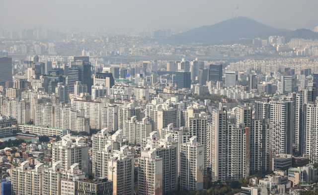 서울 강남 일대 아파트 모습. 자료사진. 연합뉴스