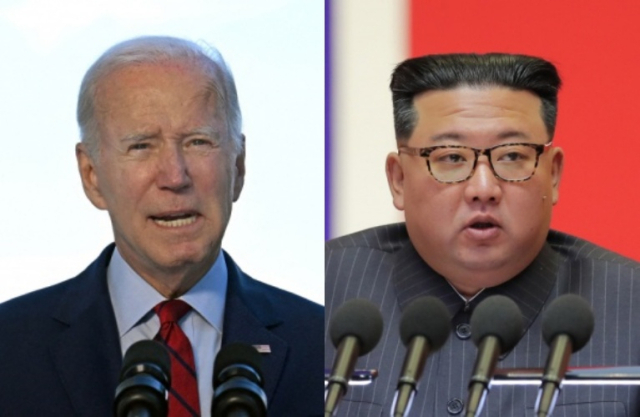 조 바이든 미국 대통령, 김정은 북한 국무위원장. 연합뉴스