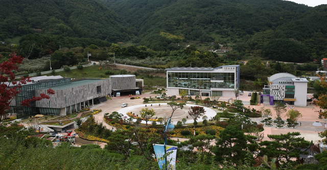 경남 합천 해인사 초입에 자리잡고 있는 대장경테마파크 전경합천군 제공