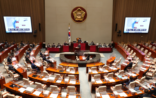 지난 달 5일 국회에서 예산결산특별위원회 비경제부처 대상 전체회의가 열리고 있다. 연합뉴스
