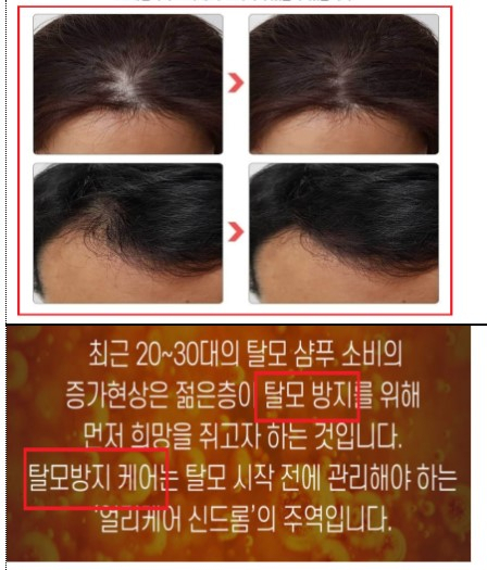 식품의약품안전처는 샴푸(화장품)가 탈모를 예방하거나 치료하는 것처럼 온라인상에서 광고·판매한 사이트 341건을 점검한 결과, 위반사항이 확인된 172건에 접속 차단을 요청하고, 행정처분을 의뢰했다고 7일 밝혔다. 식약처 제공