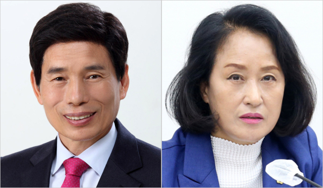이태훈 달서구 구청장 (왼쪽), 전태선 대구시의원. 매일신문DB
