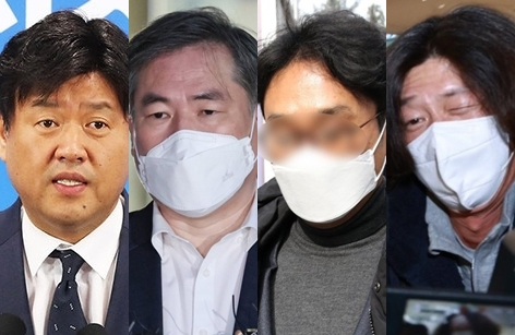 김용, 유동규, 정민용, 남욱. 연합뉴스