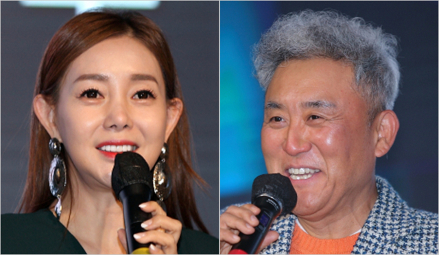 가수 겸 MC 박규리(왼쪽)·배우 최준용 씨가 17일 대구 그랜드호텔 다이너스티홀에서 열린 매일 탑 리더스 아카데미에서 