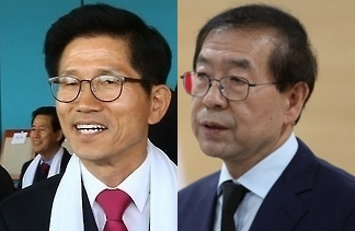 김문수, 박원순. 연합뉴스
