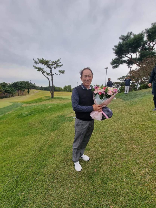 대구컨트리클럽 최초 환갑을 넘긴 클럽 챔피언 구형명 씨. 구형명 씨 제공