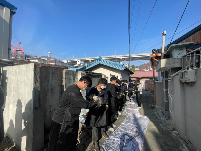 지난 12일 대구 수성구 파동 지역에서 