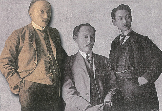 헤이그 밀사. 이준, 이상설, 이위종 열사(왼쪽부터)