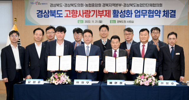 경상북도는 21일 도청에서 경북도의회, 농협중앙회 경북지역본부, 경북농업인단체협의회와