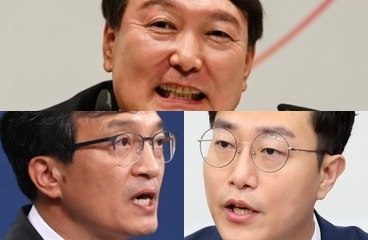 윤석열, 김의겸, 장경태. 연합뉴스