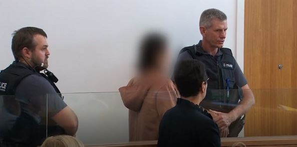 법원에 출두한 가방 속 시신 사건 용의자. 1뉴스 사이트 캡처