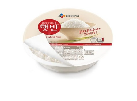 CJ제일제당에서 생산하는 햇반.