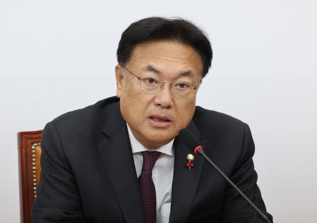 국민의힘 정진석 비상대책위원장이 1일 오전 국회에서 열린 비상대책위원회의에서 발언하고 있다. 연합뉴스