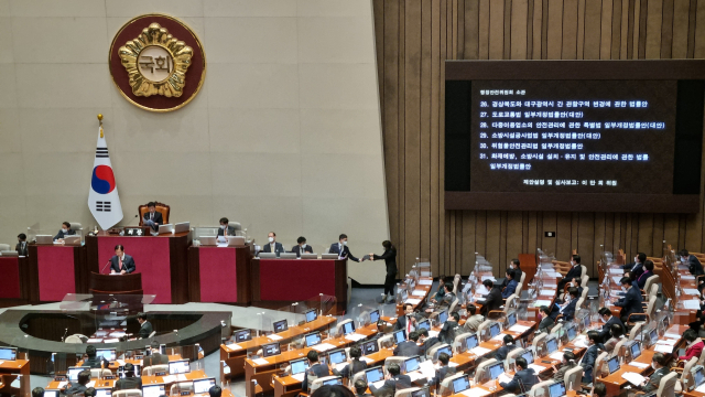 8일 열린 제400회 국회 정기회 제14차 본회의에서 행정안전위원회 국민의힘 간사 이만희 의원(영천청도)이