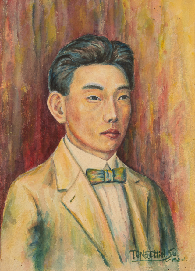 서동진, 자화상, 1924, 33×24cm, Mixed media on paper, 대구미술관 소장(이건희 컬렉션).