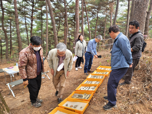 고령 주산성 정비사업부지 내에서 지산리 제의시설이 발견됐다. 대동문화재연구원 제공.
