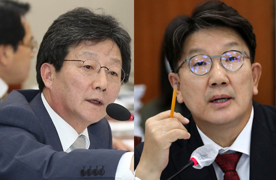 유승민 전 의원, 권성동 의원. 연합뉴스