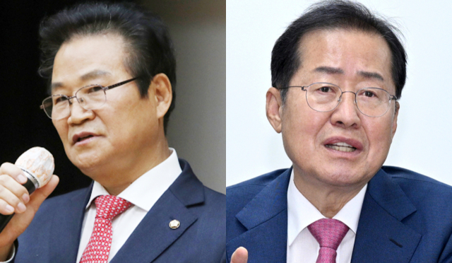 김용판 국민의힘 의원(대구 달서구병), 홍준표 대구시장. 연합뉴스