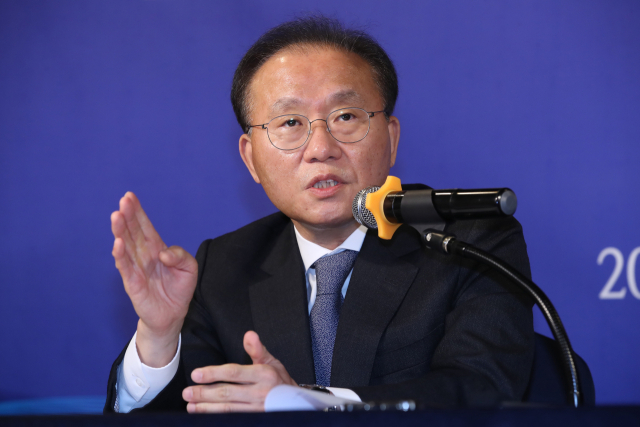국민의힘 윤재옥 의원이 지난해 12월 6일 대구아트파크에서 열린 대구·경북 언론인 모임