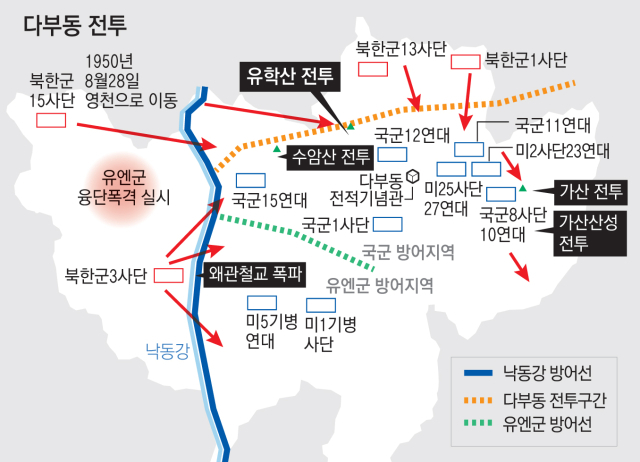 다부동 가산산성 전투 현장에서 발굴된 국군 유해. 전우가 정성껏 묻어준 것으로 추정된다. 이인욱 자유총연맹 칠곡지회장 제공