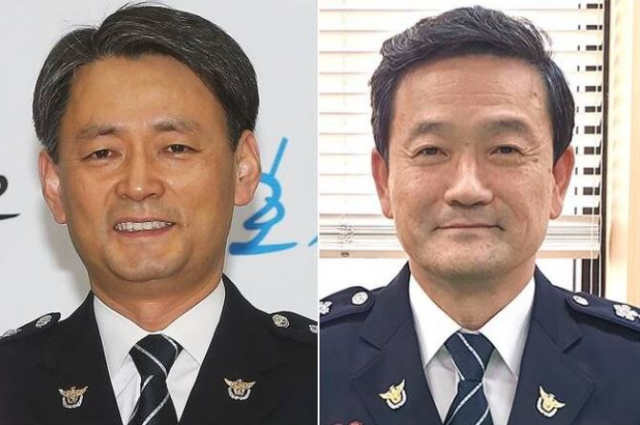 경찰청 차장 조지호(왼쪽), 김순호 경찰대학장 전보. 연합뉴스