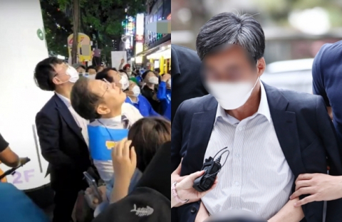 이재명에 그릇 던진 60대, 집행유예 불복해 항소