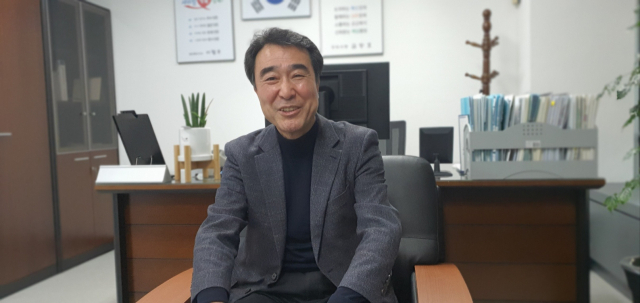 김임기 재경 오상중고동창회장 / 유광준 기자