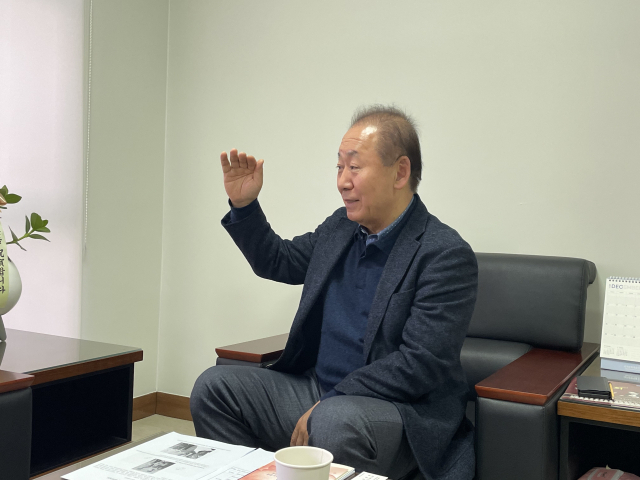 박창근 대구콘서트하우스 신임 관장이 매일신문과 인터뷰를 하고 있다. 대구콘서트하우스 제공