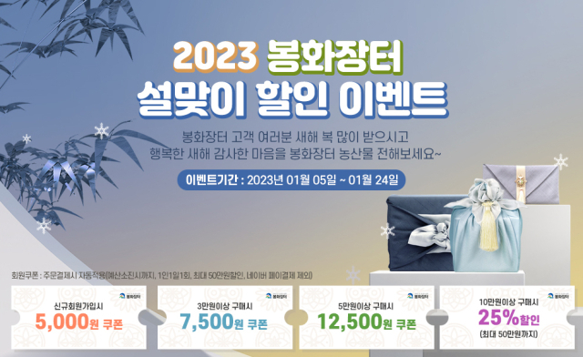 설맞이 이벤트 배너. 봉화군 제공