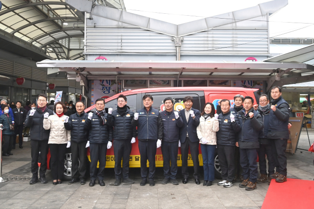 9일 청송군 청송읍 전통시장에서 열린 