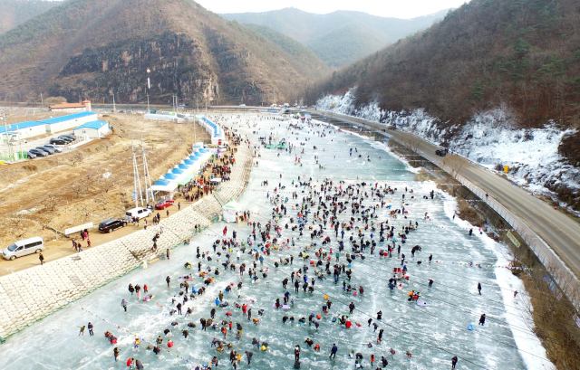 안동 암산 얼음축제. 매일신문 D/B