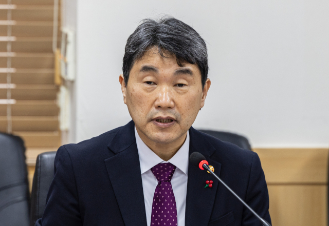 이주호 사회부총리 겸 교육부 장관이 11일 오전 서울 종로구 정부서울청사에서 열린 한국대학교육협의회·입학처장 간담회에 참석해 인사말을 하고 있다. 연합뉴스