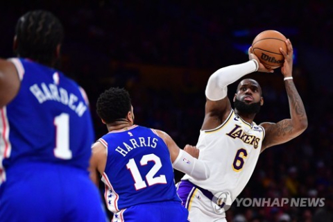 르브론제임스, NBA 역대 2번째 3만8천점 돌파…통산 득점 1위 눈앞