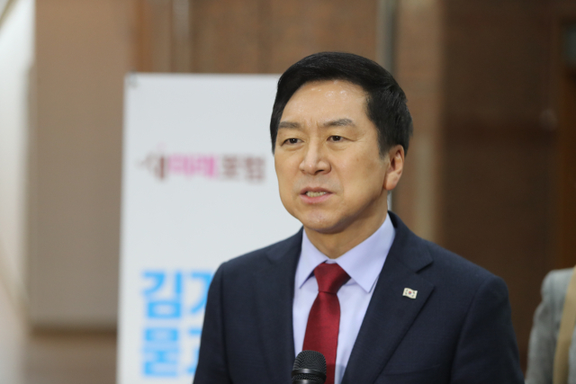 국민의힘 당권주자인 김기현 의원이 17일 오후 충남 천안 백석대학교 국제회의실에서 열린 