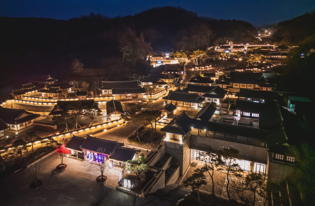 K문화 테마파크 선비세상 야경. 영주시 제공