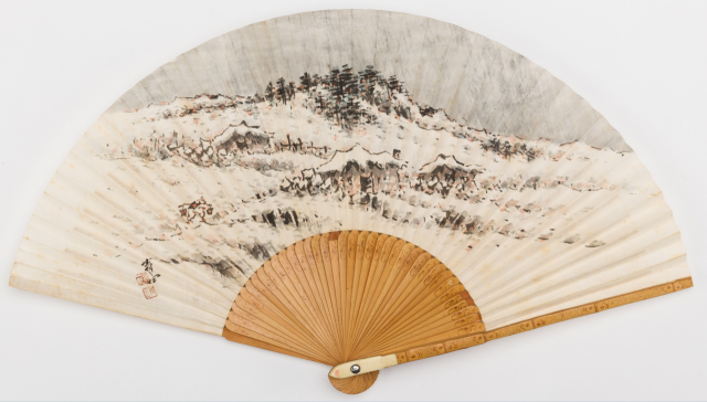 이상범(1897-1972), 설경, 종이에 담채, 29×51㎝, 국립민속박물관 소장