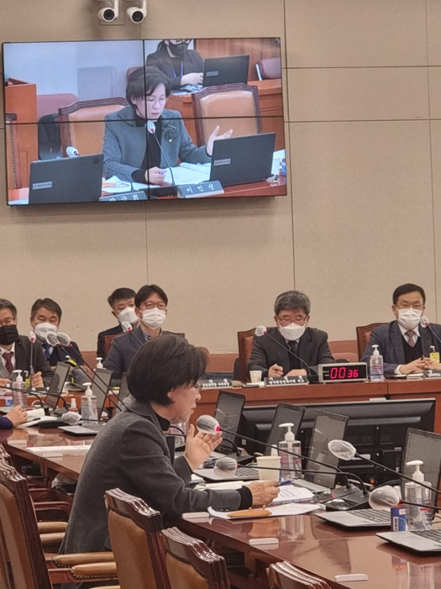 고준위 방폐장 특별법을 대표발의한 이인선 국민의힘 의원(대구 수성구을)이 발언하고 있다. 이인선 의원실 제공