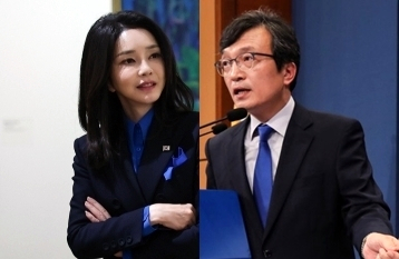 김건희, 김의겸. 연합뉴스