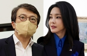 김의겸, 김건희. 연합뉴스
