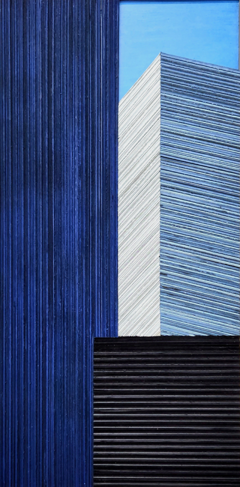 김완, Touch 23-12, Mixed media, 60 X120cm, 2023.