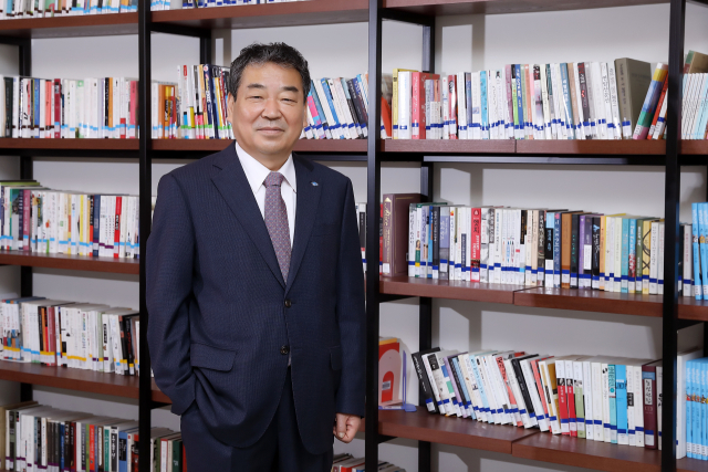 이승천 학국장학재단 상임감사가 감사에 대한 비전과 목표에 대해 설명하고 있다. 한국장학재단 제공