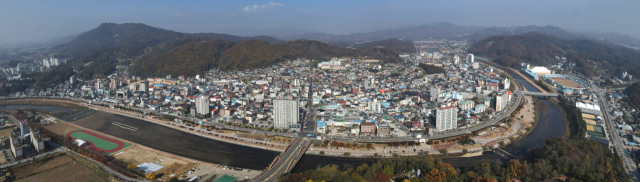예천읍 원도심을 가로질러 흐르는 지방하천인 