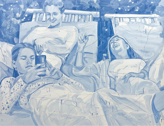 정지윤, Vacation, 2022, oil on canvas, 112.1x145.5cm.