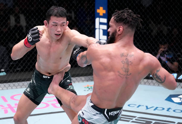 정다운이 5일 미국 네바다주 라스베이거스 UFC 애이팩스에서 열린