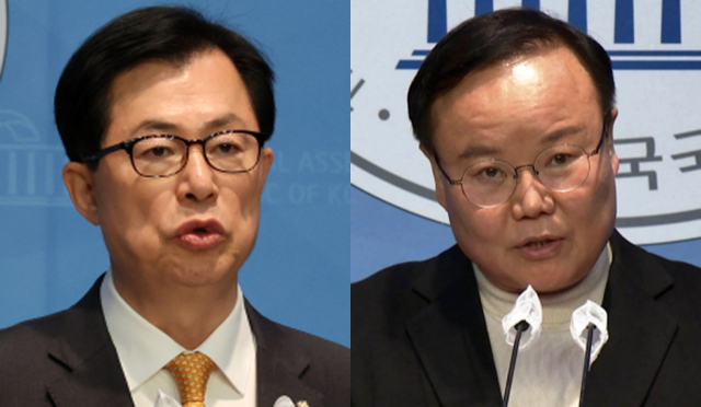 이만희 국민의힘 의원(왼쪽)/ 김재원 국민의힘 전 최고위원. 연합뉴스