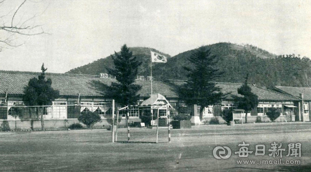경산시 용성면1970년대 용성초등학교 전경